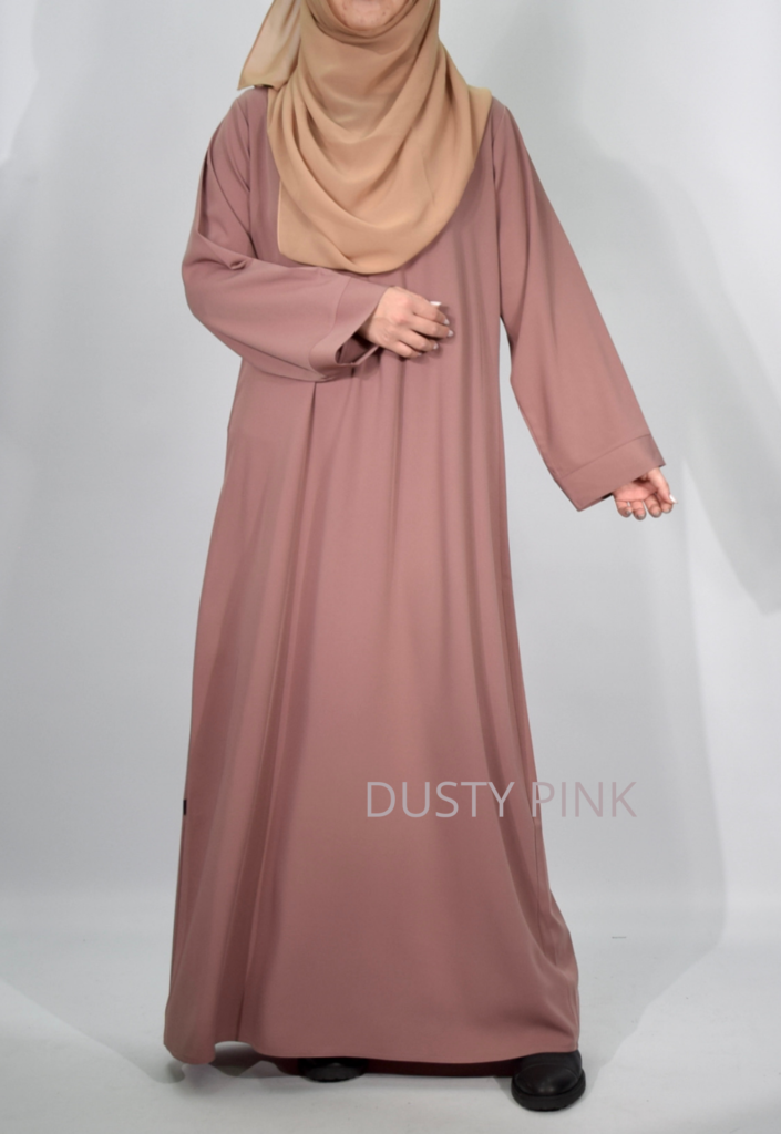 ASMA Wide Sleeves Abaya PINK