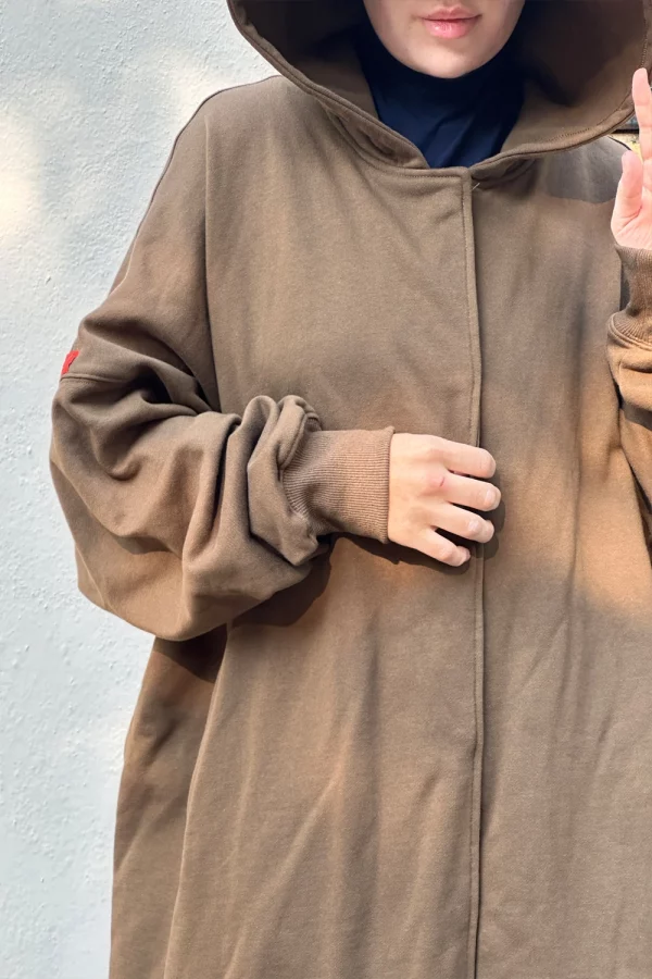 Oversized Brown Hoodie - Image 2